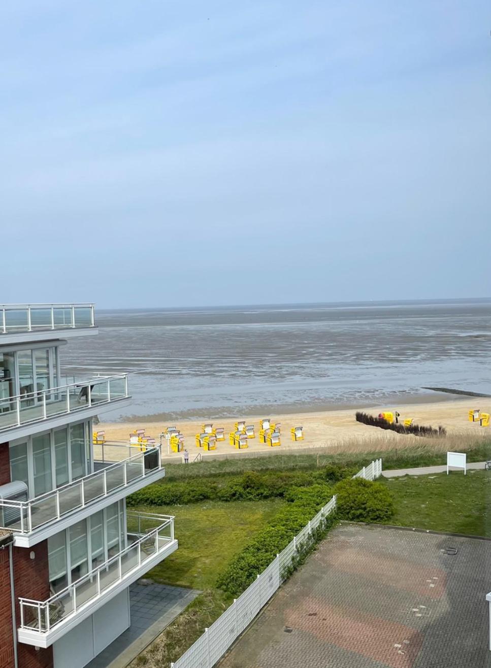 Traumhafte Ferienwohnung - Direkter Meerblick - 50M Zum Strand In Cuxhaven Duhnen In 1A Lage Im Haus Seehuette Eksteriør billede
