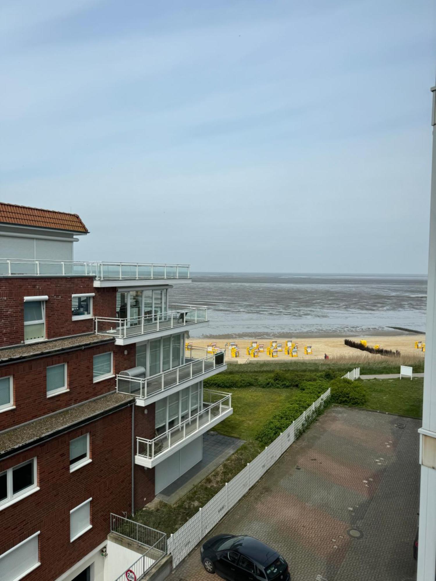 Traumhafte Ferienwohnung - Direkter Meerblick - 50M Zum Strand In Cuxhaven Duhnen In 1A Lage Im Haus Seehuette Eksteriør billede