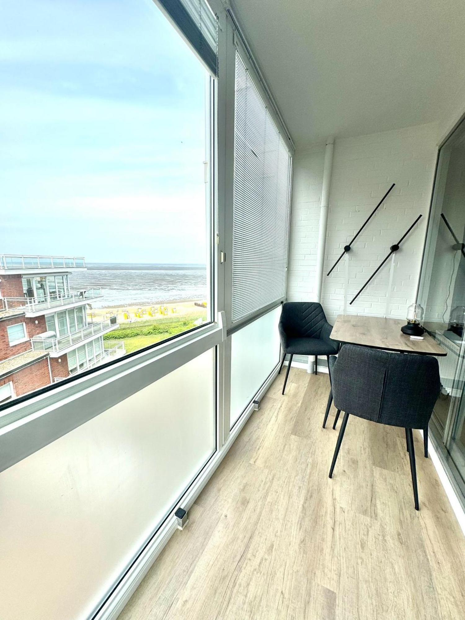Traumhafte Ferienwohnung - Direkter Meerblick - 50M Zum Strand In Cuxhaven Duhnen In 1A Lage Im Haus Seehuette Eksteriør billede